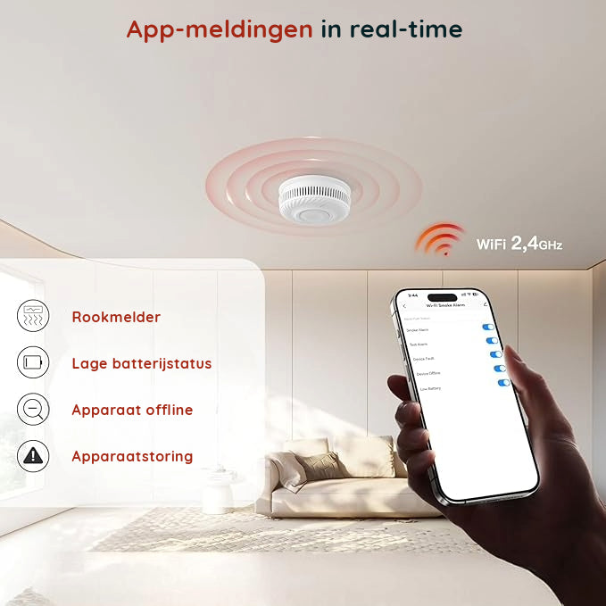 Slimme Rookmelder met app